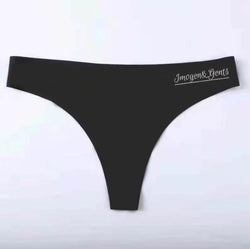 Seamless Black Thong 3 pack